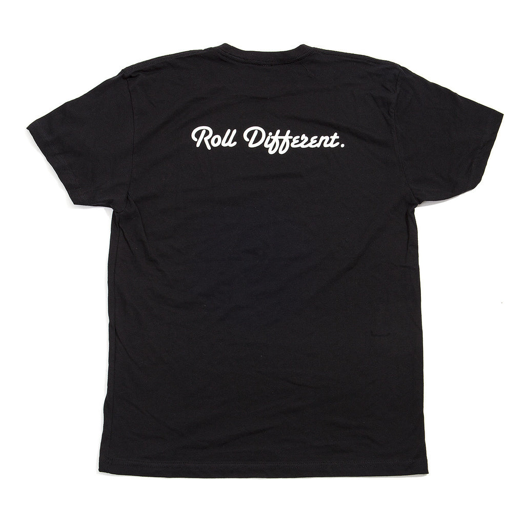 Badge Crewneck T-Shirt - Black - Rolling Projects