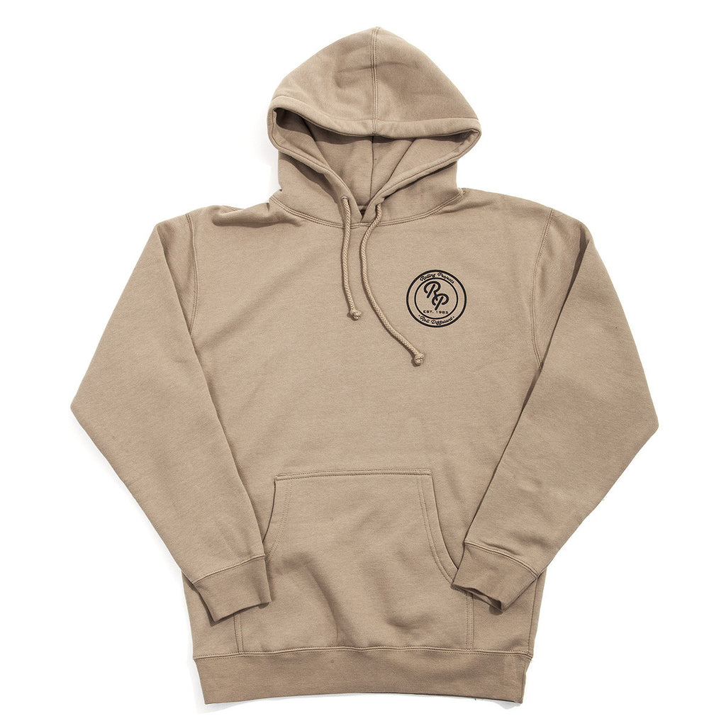 Badge Pullover Hoodie - Sandstone - Rolling Projects