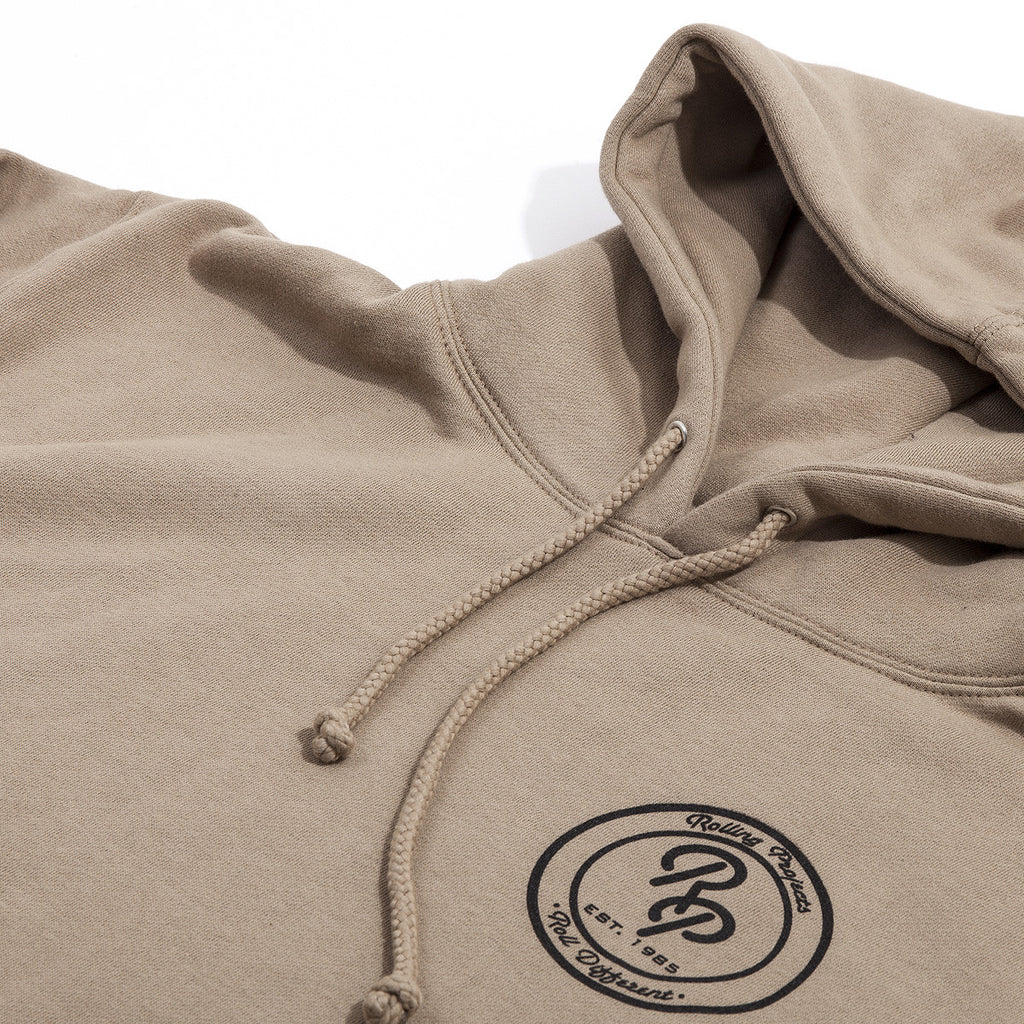Badge Pullover Hoodie - Sandstone - Rolling Projects