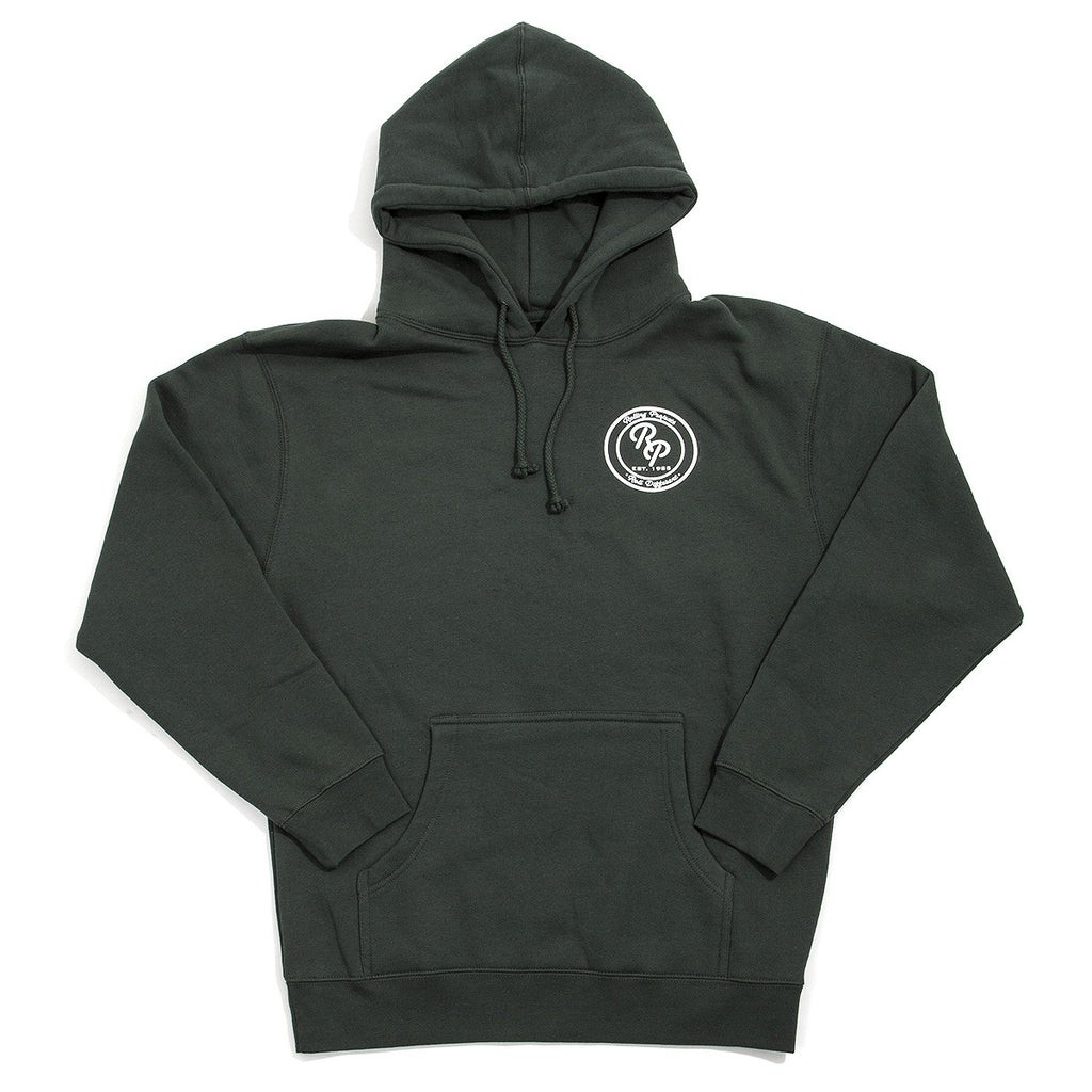 Badge Pullover Hoodie - Alpine Green - Rolling Projects