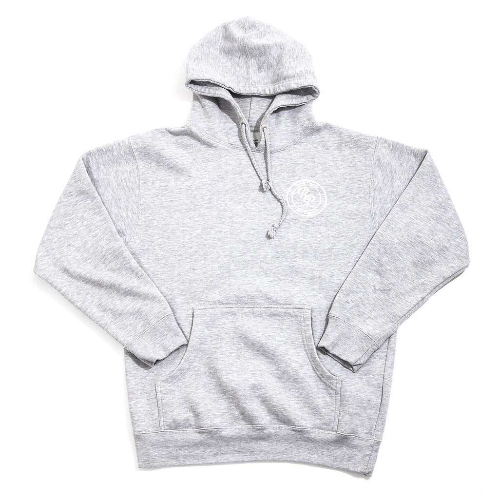 Badge Pullover Hoodie - Grey - Rolling Projects