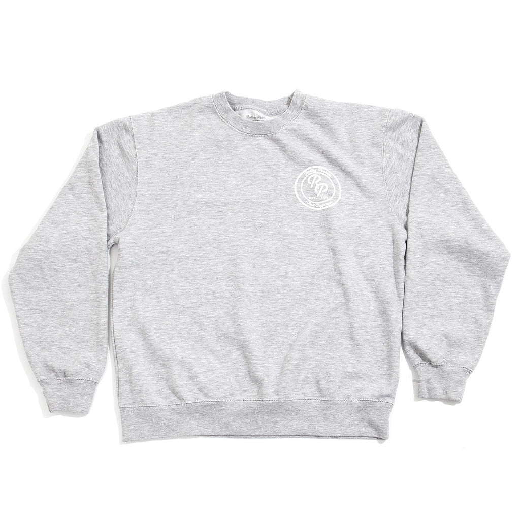 Badge Crewneck Sweatshirt - Grey - Rolling Projects