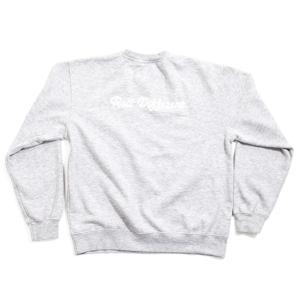 Badge Crewneck Sweatshirt - Grey - Rolling Projects