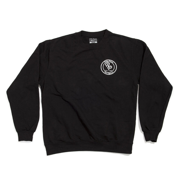 Badge Crewneck Sweatshirt - Black - Rolling Projects