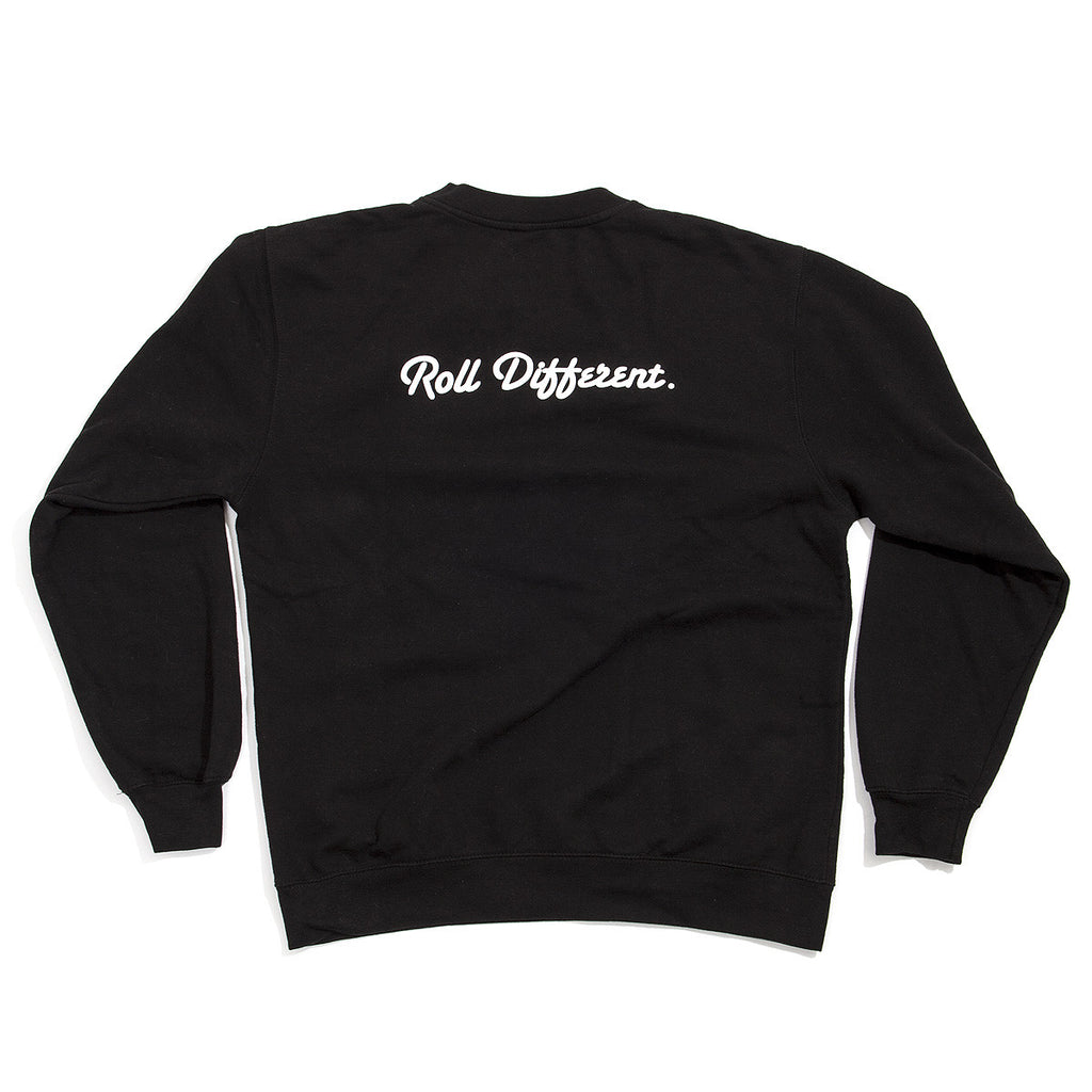 Badge Crewneck Sweatshirt - Black - Rolling Projects