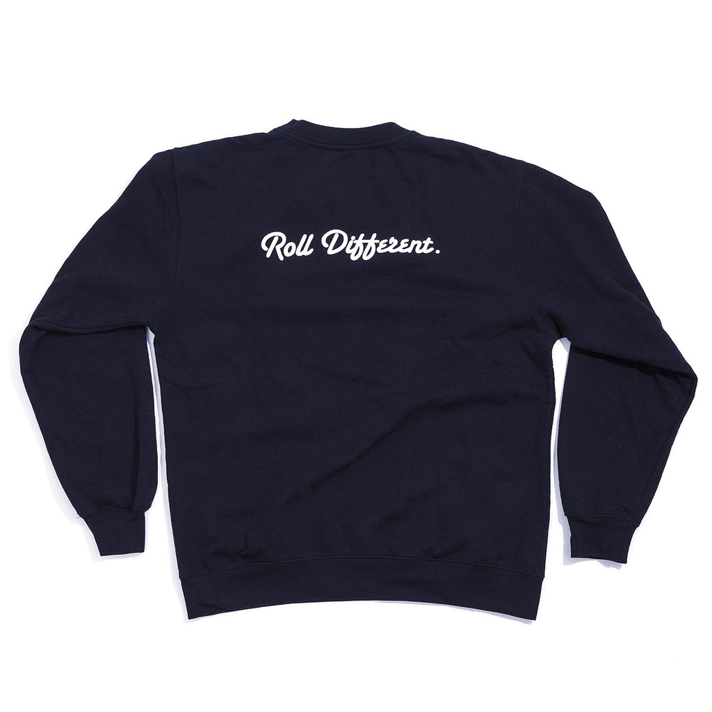 Badge Crewneck Sweatshirt - Navy - Rolling Projects
