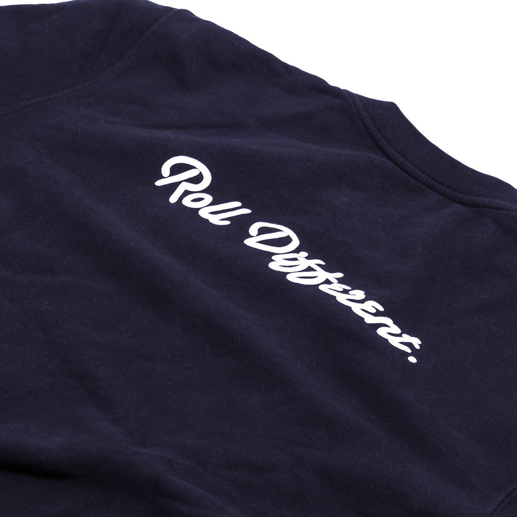 Badge Crewneck Sweatshirt - Navy - Rolling Projects
