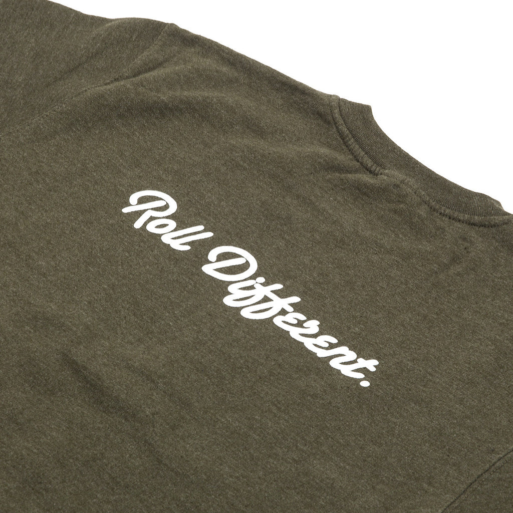 Badge Crewneck Sweatshirt - Army Green - Rolling Projects